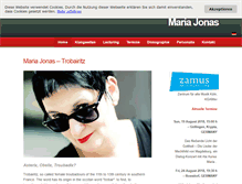 Tablet Screenshot of maria-jonas.de